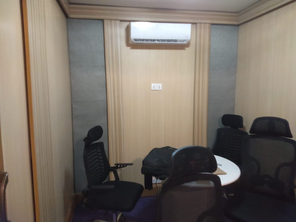 Broadcasting studio construction and equipment setup